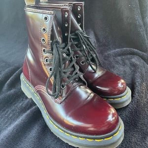 US size 6 Burgundy Dr. Martens Air Wait